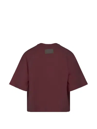 Msgm Short-sleeve T-shirt In Pink