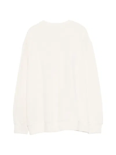 Msgm Logo-print Crew-neck Sweatshirt In Multi