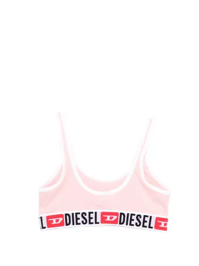 Diesel Elasticated Bras In Pink