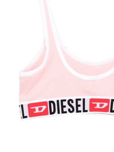 Diesel Elasticated Bras In Pink