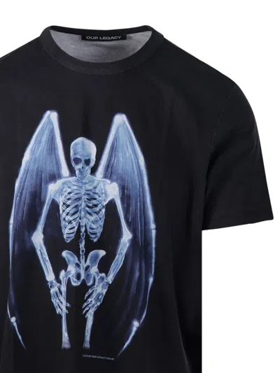 Our Legacy Mens Fallen Angel Print Graphic-print Cotton T-shirt In Multi
