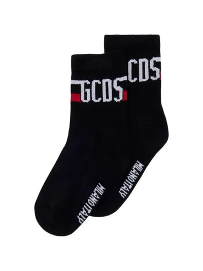 Gcds Logo-jacquard Socks In Multi