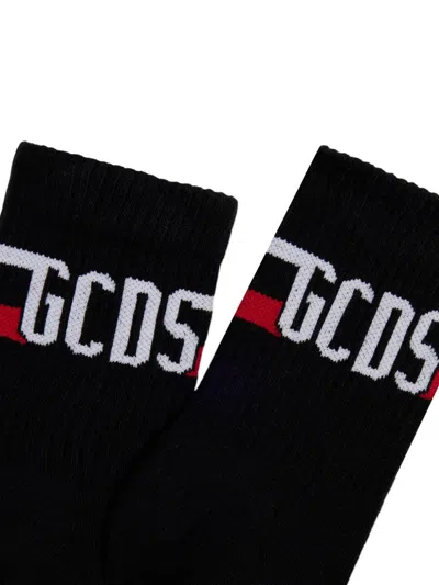 Gcds Logo-jacquard Socks In Multi