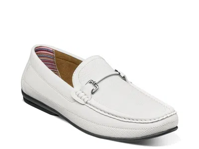 Stacy Adams Colton Moc Toe Slip-on Loafer In White