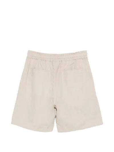 Eleventy Drawstring Deck Shorts In Neutral