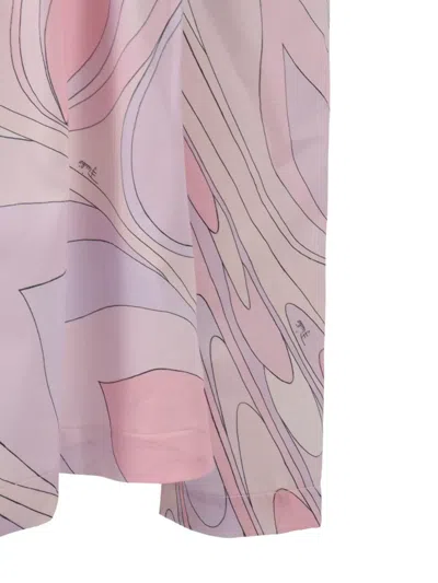 Pucci Junior Marmo-print Blouse In Multi