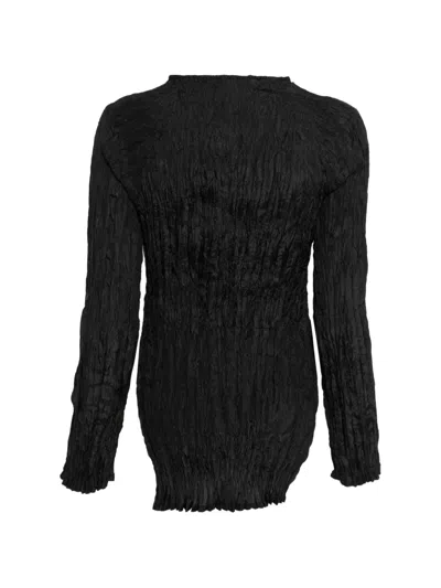 P.a.r.o.s.h Textured Blouse In Black
