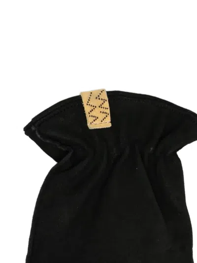 Visvim Leather Gloves In Black