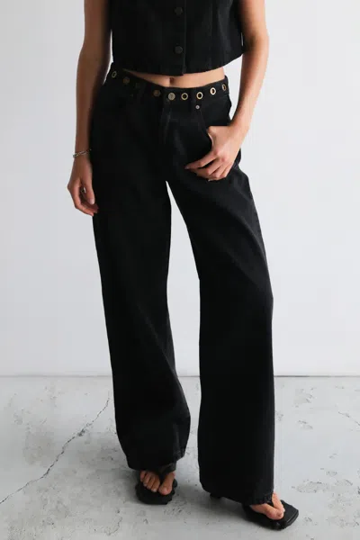 Abrand Jeans Us 95 Mid Baggy Brie Eyelet