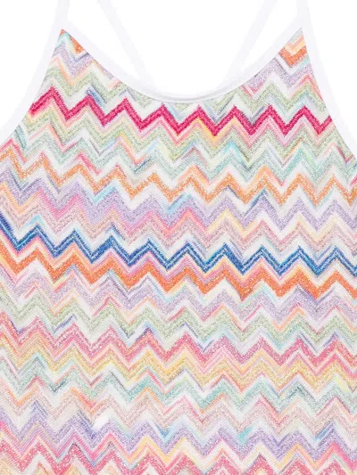 Missoni Zig-zag Swimsuit In Multi