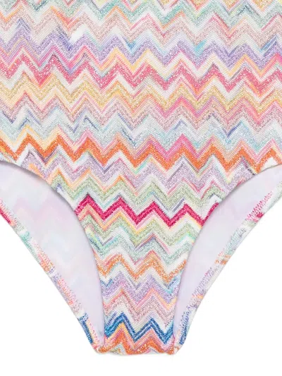 Missoni Zig-zag Swimsuit In Multi