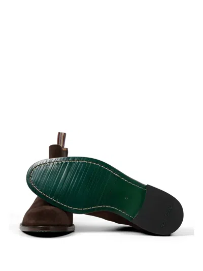 Paul Smith Brown Suede Lawson Chelsea Boots In Brown