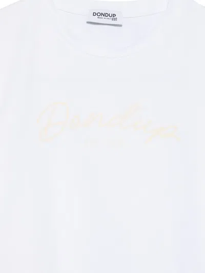 Dondup Print T-shirt In White
