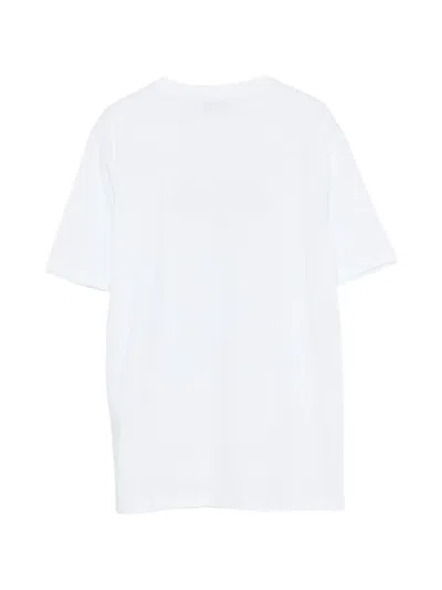Msgm Short-sleeve Logo-print T-shirt In White