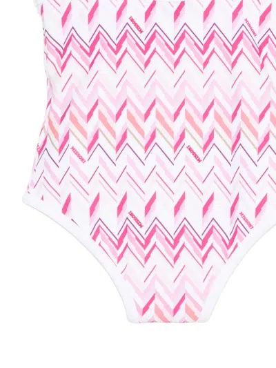 Missoni Bow Patterned Swimsuit In Multi