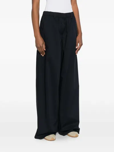 Aspesi Elasticated Trousers In Black