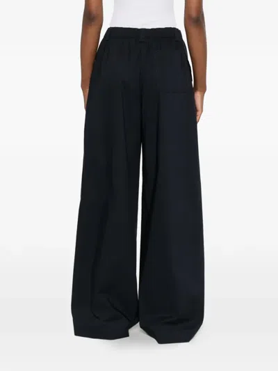 Aspesi Elasticated Trousers In Black
