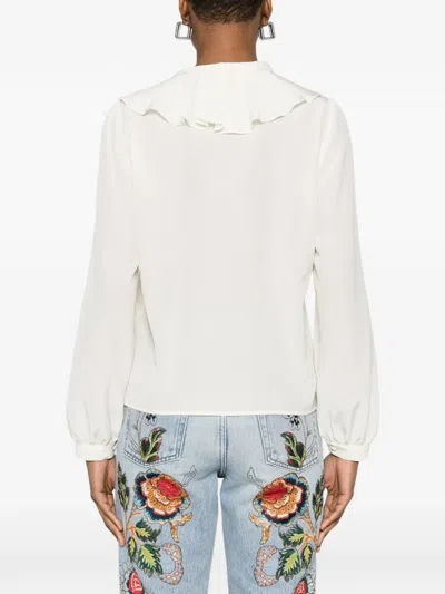 Etro Ruffled Blouse In White