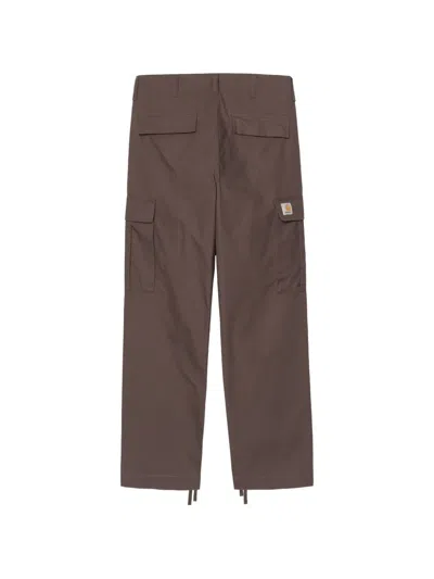 Carhartt Ankle-drawstring Cargo Pants In Brown