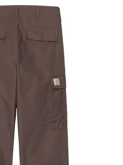 Carhartt Ankle-drawstring Cargo Pants In Brown
