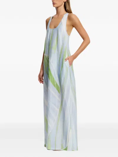 Significant Other Giorgie Linen-blend Maxi Dress In White