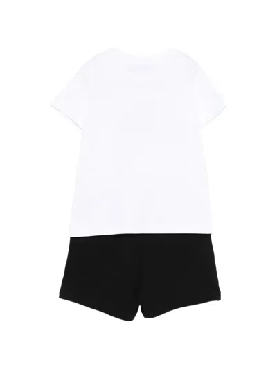 Msgm Graphic-print Shorts Set In White