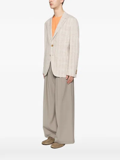 Etro Button-up Blazer In Neutral