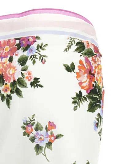 Dolce & Gabbana Women Cotton Beach Wrap With Floral Print In Multi