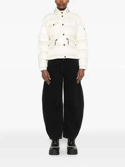 Moncler Quilted Jacket In White