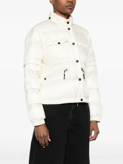 Moncler Quilted Jacket In White