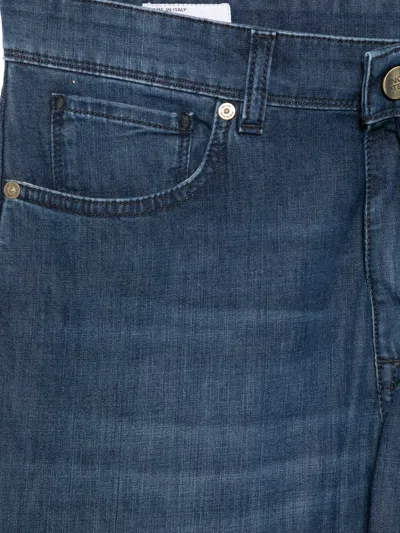 Incotex Jeans With Lightened Effect In Blue