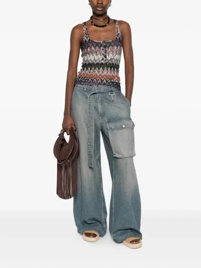 搭扣图案坦克背心