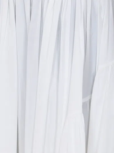 Eleh Ruched-effect Maxi Skirt In White