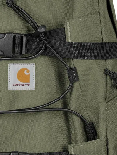 Carhartt Kickflip Recycled-fabric Drawstring Backpack In Green