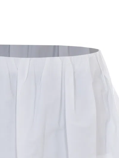 Eleh White Mini Skirt In White