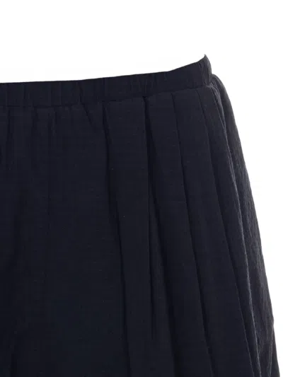 Eleh Elasticated Embroidered Shorts In Black
