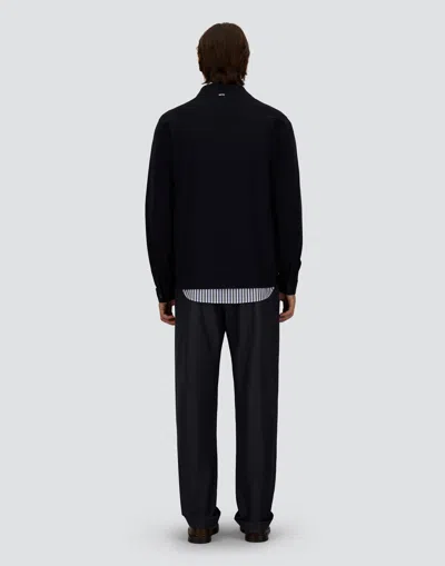 Herno Collared Jacket Long Sleeves Front Pockets In Blue