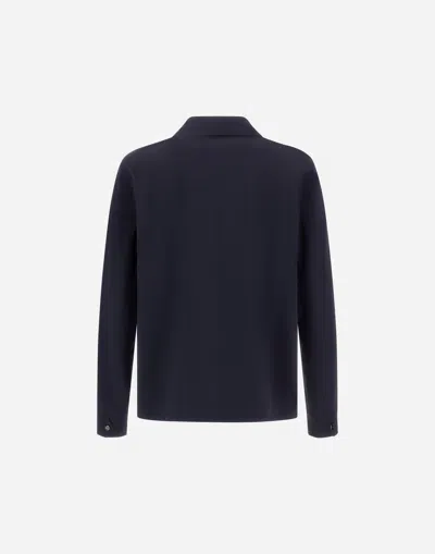 Herno Chest-pocket Button Jacket In Blue
