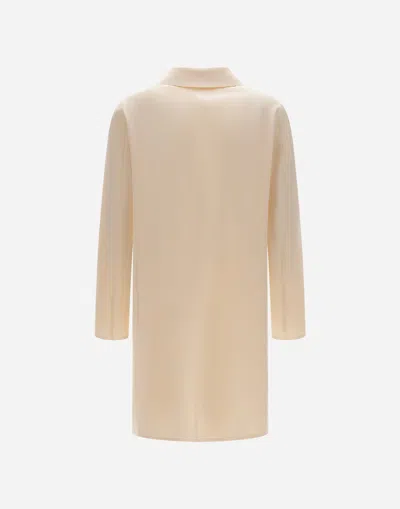 Herno Coat In First-act Pef In Neutral