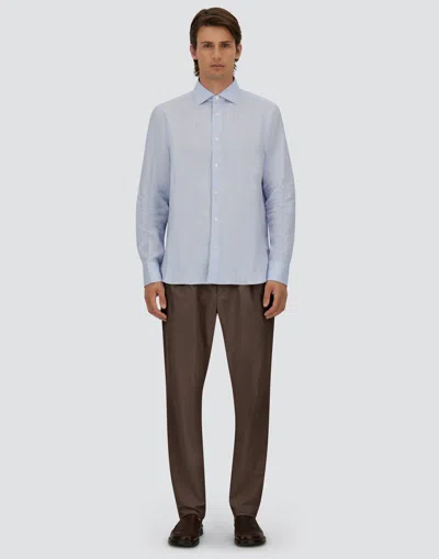 Herno Seer-crease Trousers In Brown