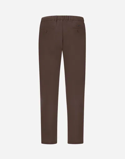 Herno Seer-crease Trousers In Brown
