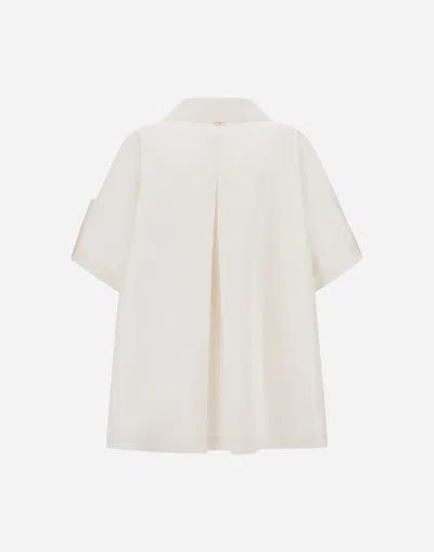 Herno Double Breasted Coat In White