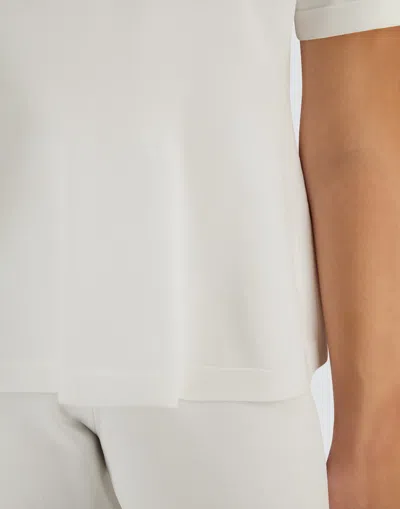 Herno T-shirt In Fresh Stretch Viscose In White