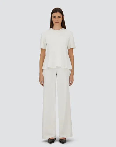 Herno T-shirt In Fresh Stretch Viscose In White