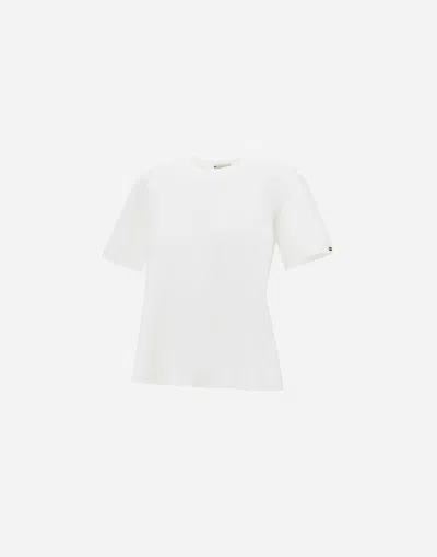 Herno T-shirt In Fresh Stretch Viscose In White