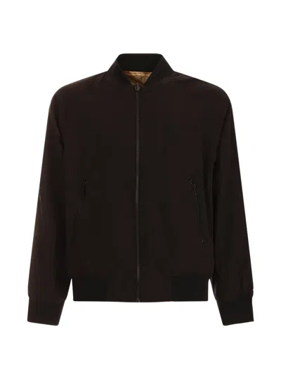 Just Cavalli Patterned Zip-up Jacket In Brown