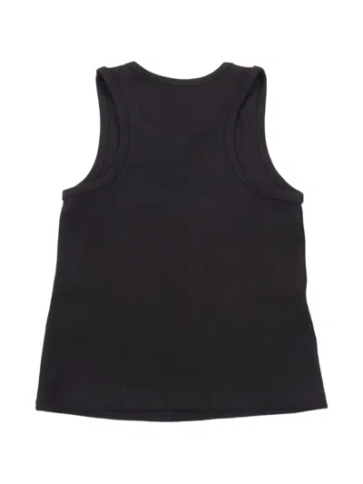 Diesel Top Smanicato Con Patch In Black