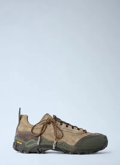 Our Legacy Gabe Suede Sneakers Round Toe Rubber Sole In Multi
