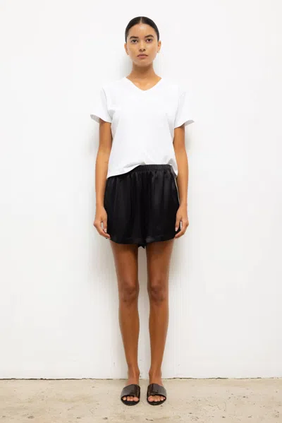 Leset Margo V Neck Tee In White
