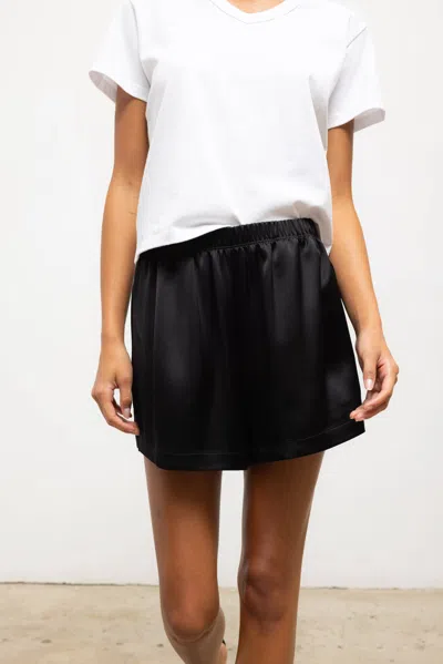 Leset Margo V Neck Tee In White